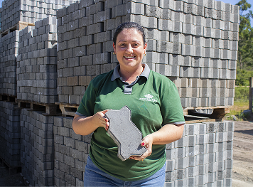 Piso Intertravado 16 faces